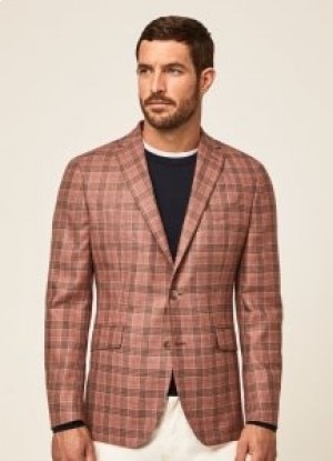  Blazers Hackett Window Check para hombre en color rojo