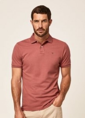  Polo de manga corta Hackett Pique para hombre en color rosa