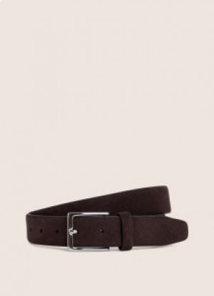  Cinturones de piel Hackett para hombre color chocolate